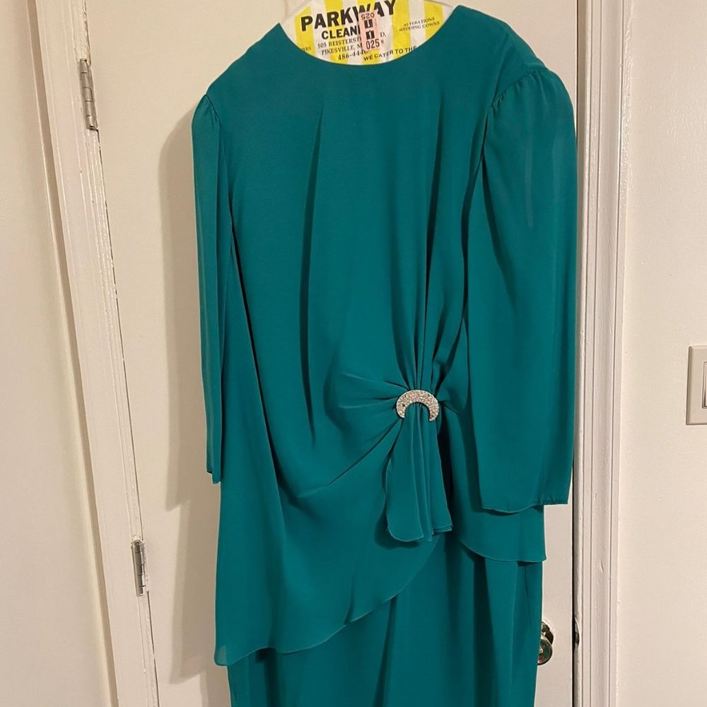 Miss Elliette Jade Green Evening Gown S20